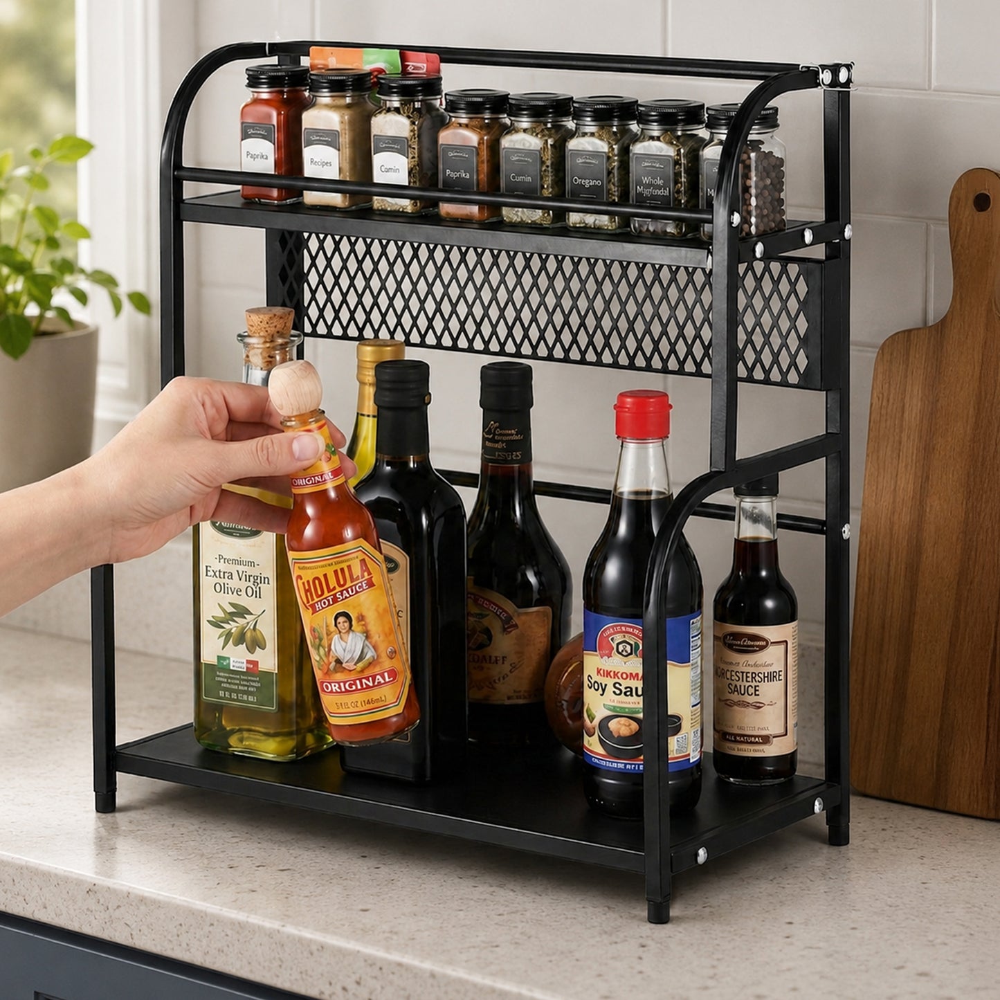 Cheer Collection Kitchen organizer and Spice Rack