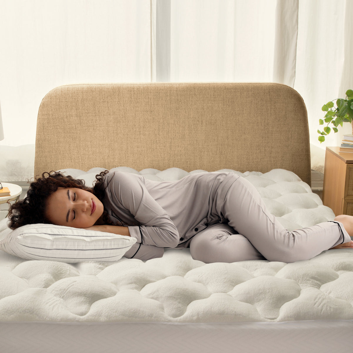 Cheer Collection Plush Bamboo Mattress Topper - Assorted Sizes