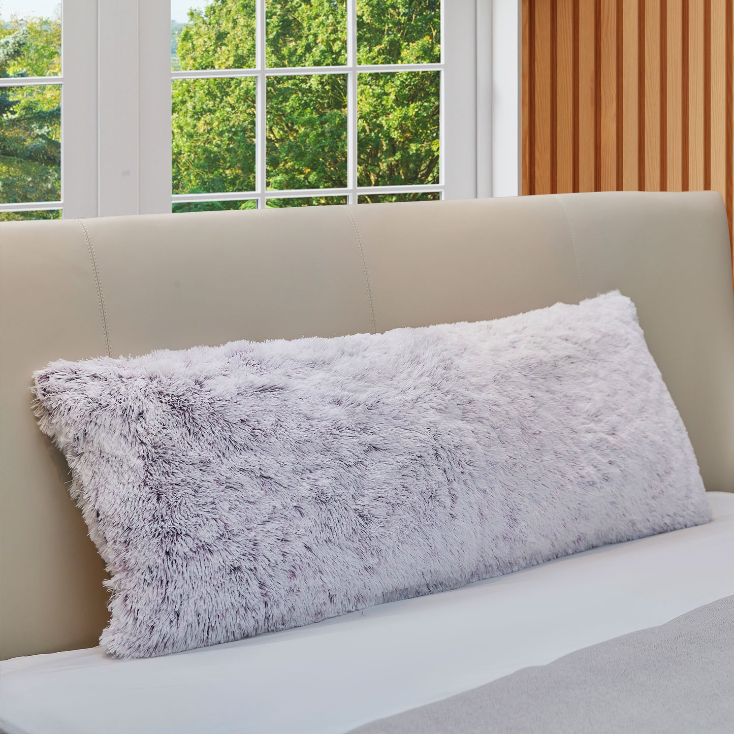 Cheer Collection Long Hair Shaggy Body Pillow 20" x 54"