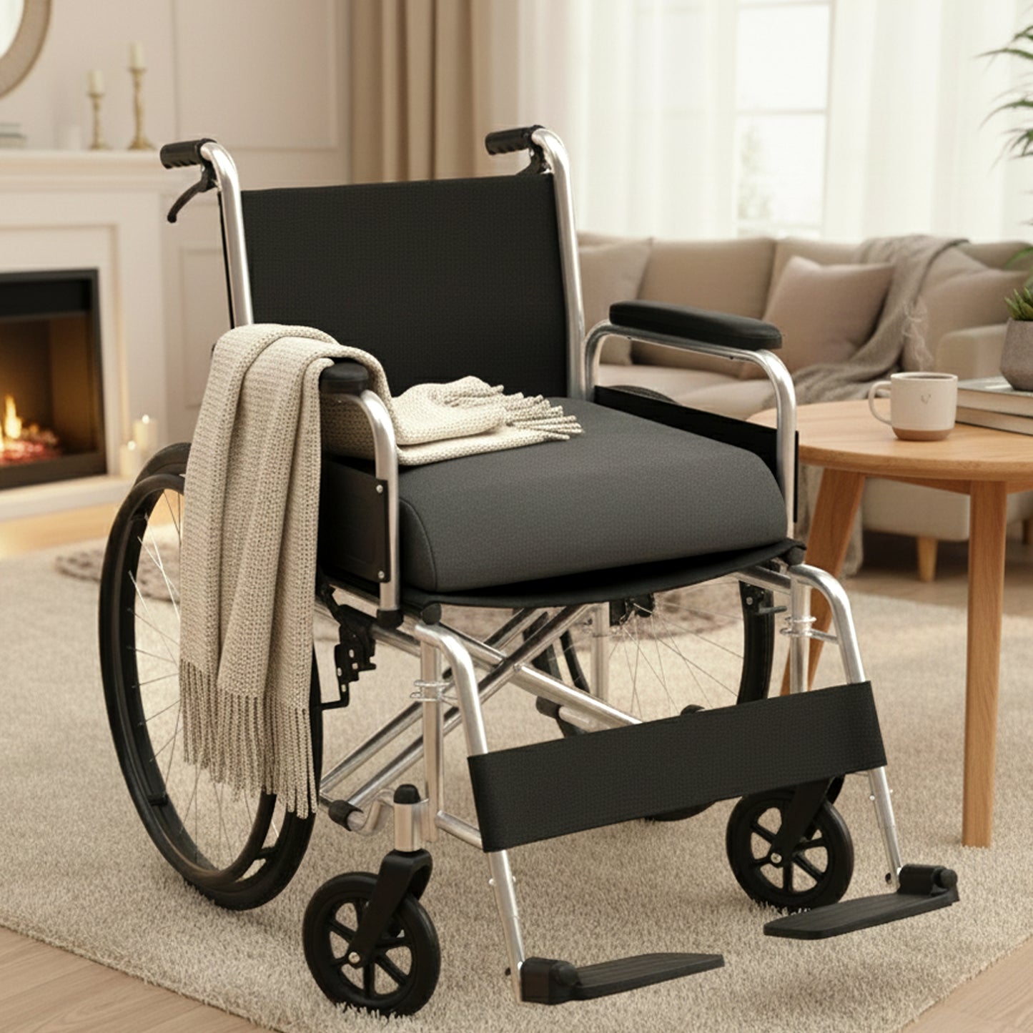 Cheer Collection Memory Foam Extra-Large Seat Cushion