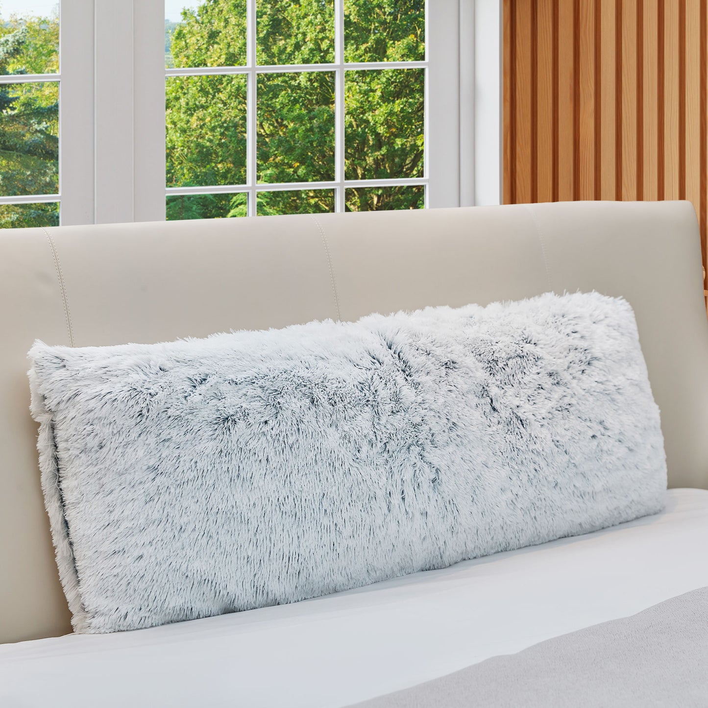 Cheer Collection Long Hair Shaggy Body Pillow 20" x 54"