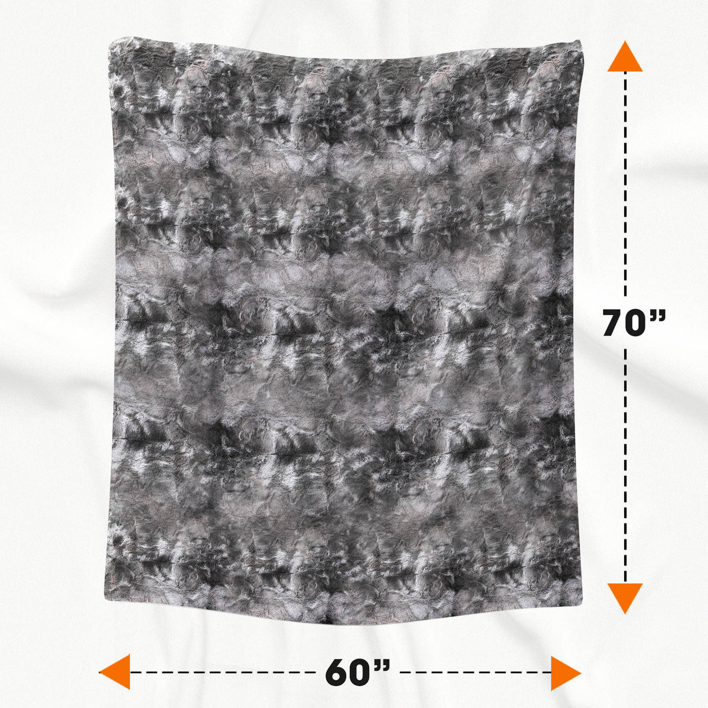 Cheer Collection Faux Fur Throw Blanket for Couch, Beds, Bedroom and Living Room