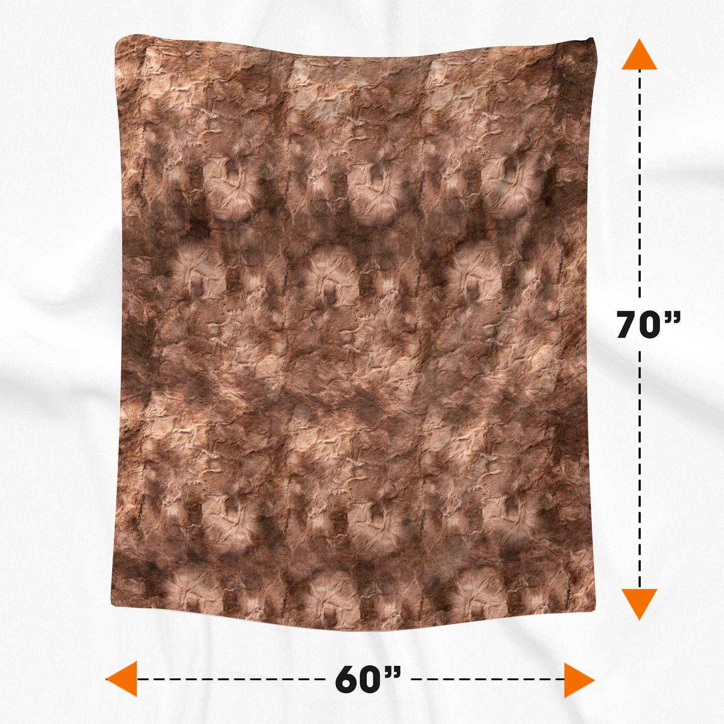 Cheer Collection Faux Fur Throw Blanket for Couch, Beds, Bedroom and Living Room