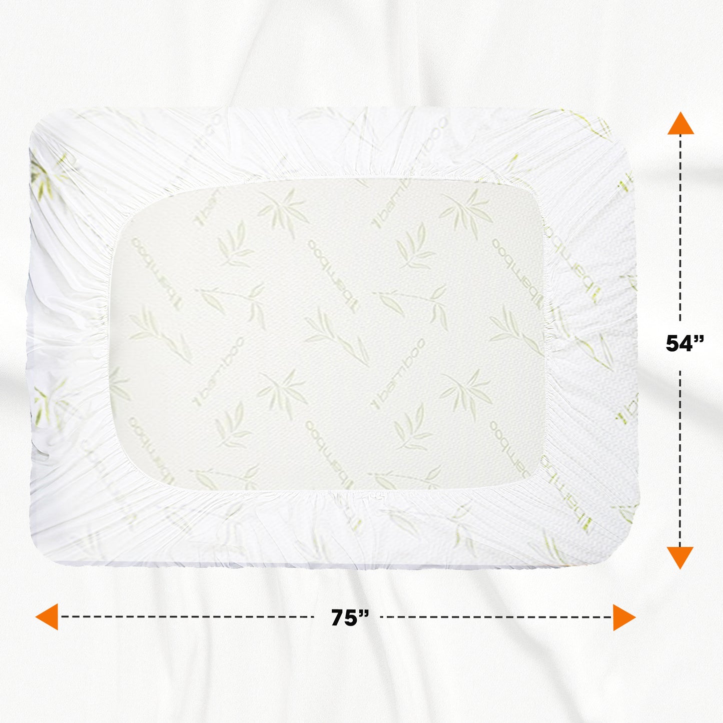Cheer Collection Bamboo Waterproof Mattress Protector, Full