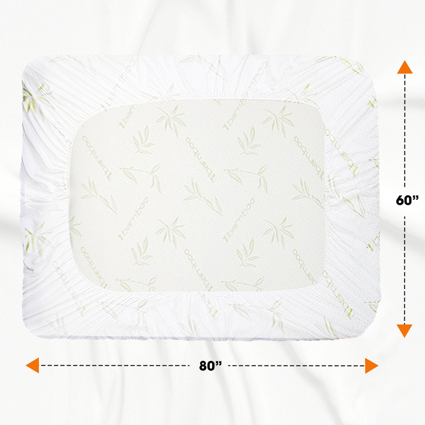 Cheer Collection Bamboo Waterproof Mattress Protector, Full