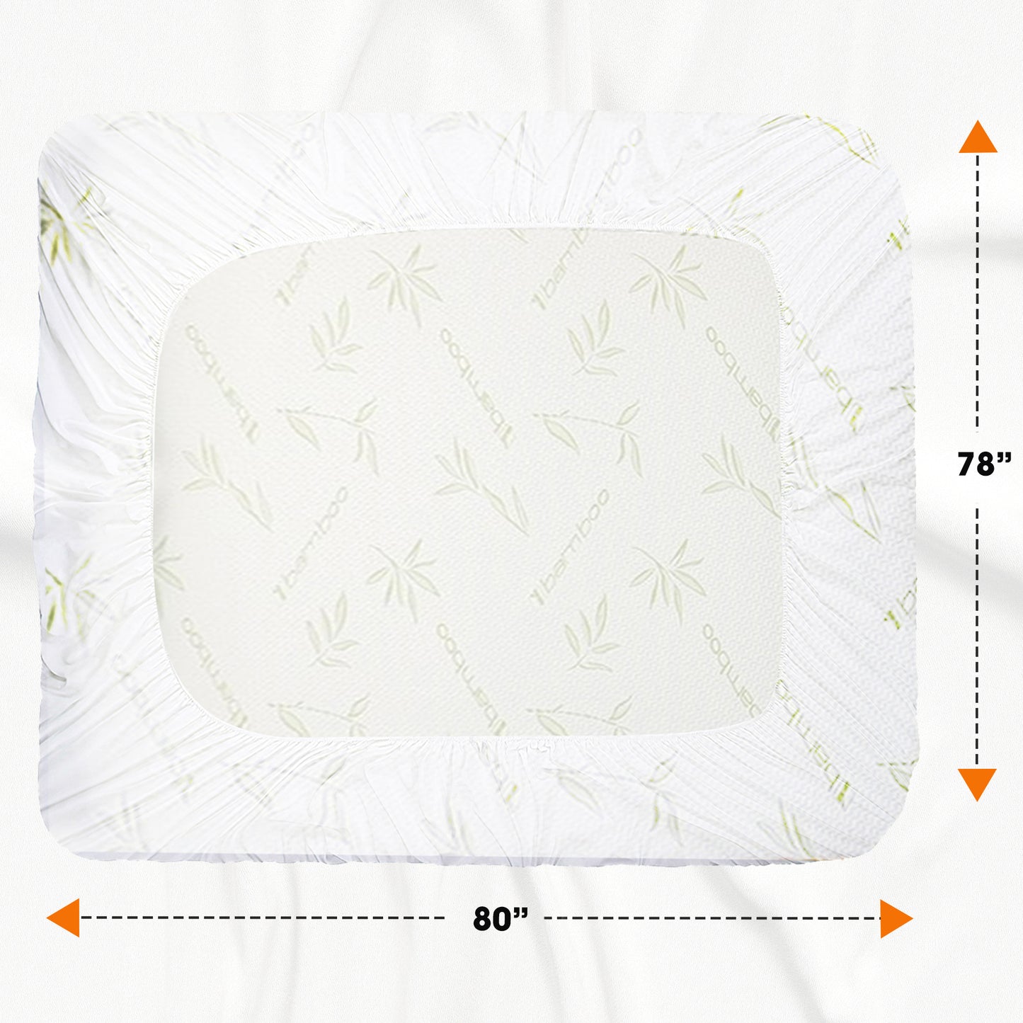 Cheer Collection Bamboo Waterproof Mattress Protector, Full