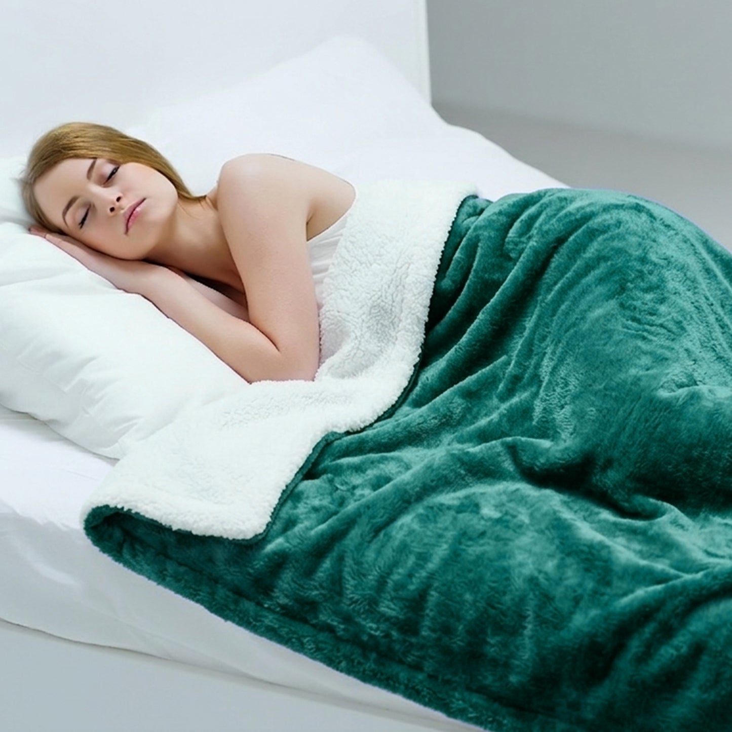 Cheer Collection Microsherpa Throw Blanket - Luxury Soft Velvet, Elegant Decorated, Stylish Accent Blanket