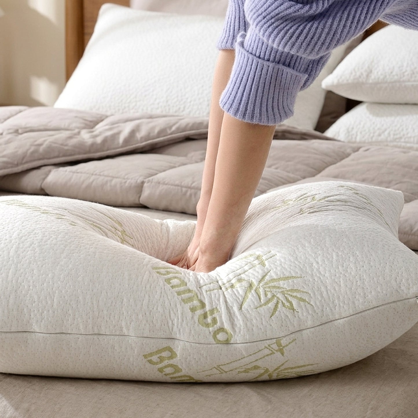 Cheer Collection Shredded memory Foam Body Pillow