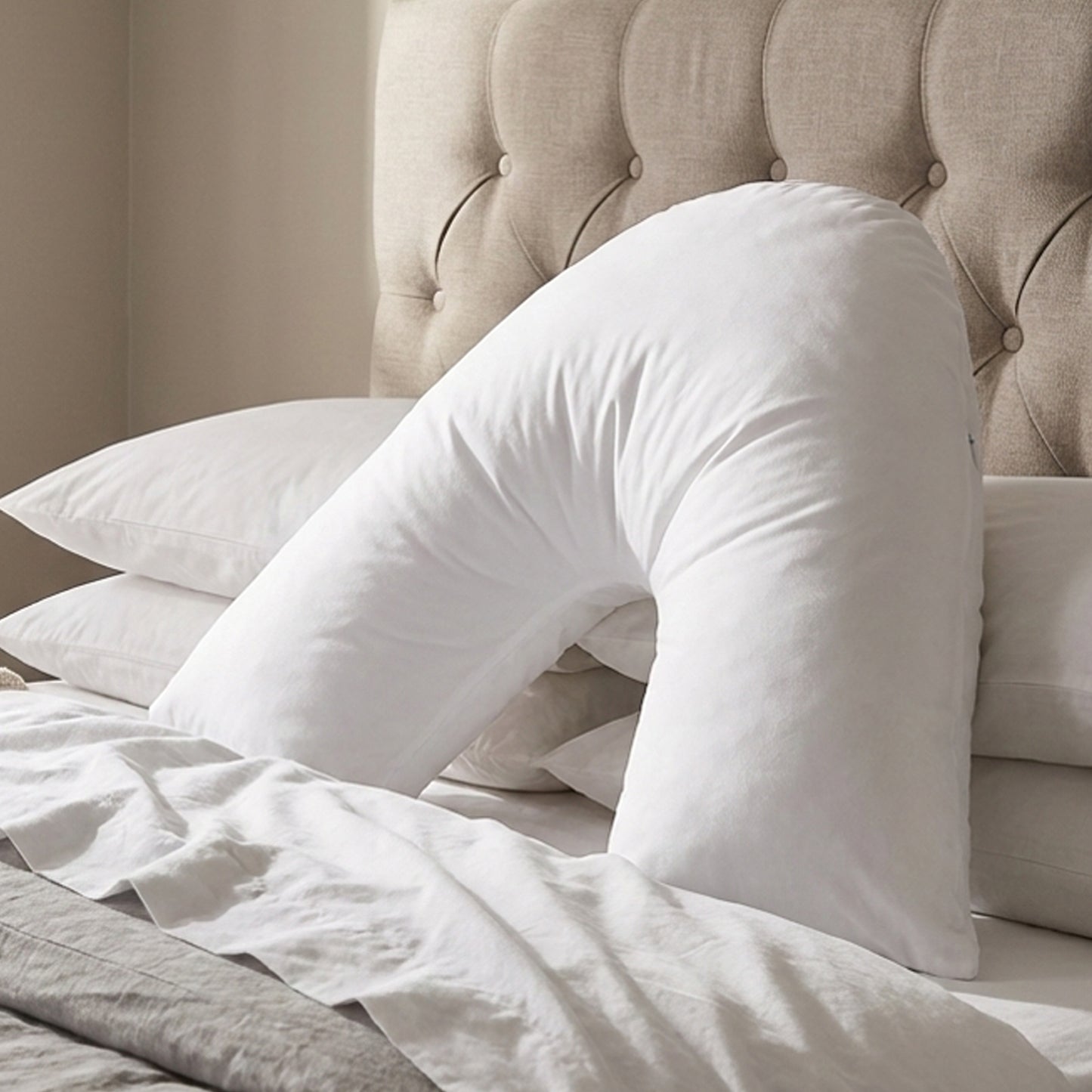 Cheer Collection V Shaped Head Pillow For Hugging while Sleeping