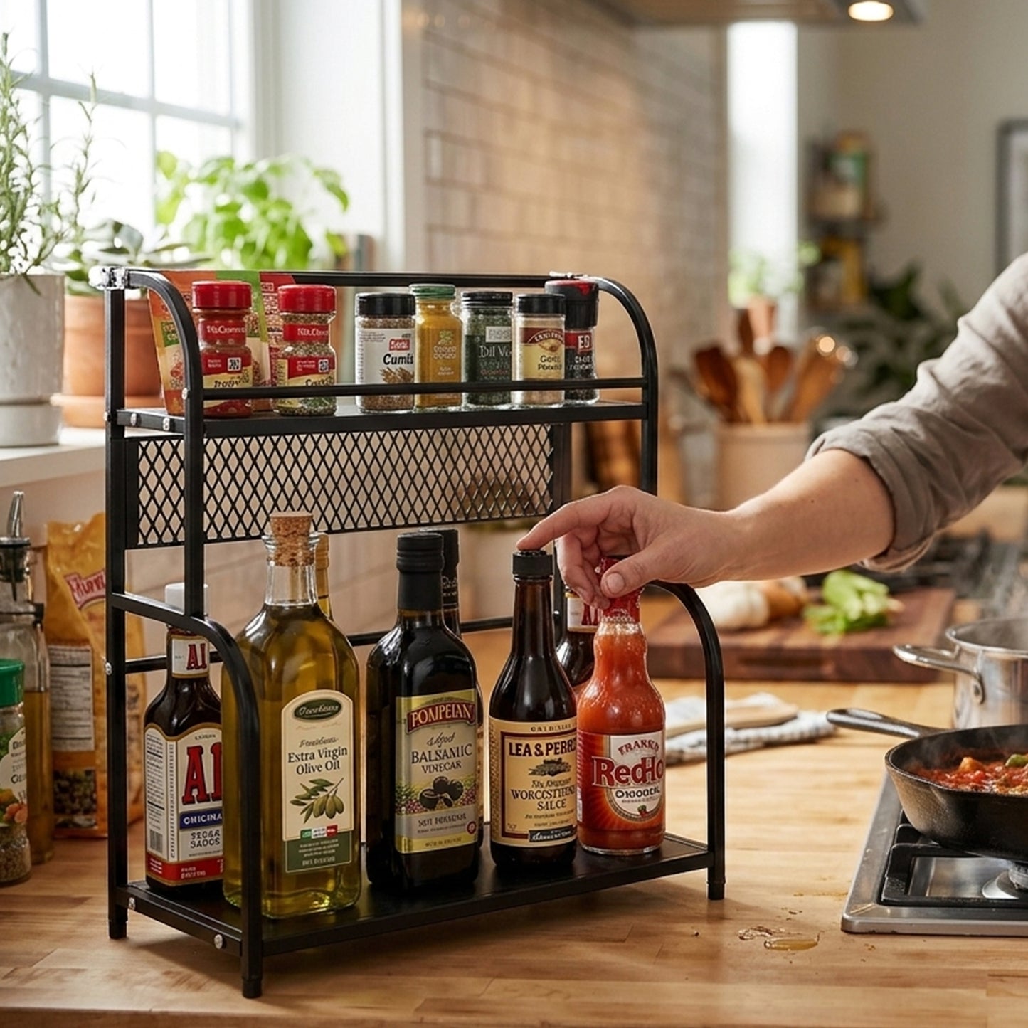 Cheer Collection Kitchen organizer and Spice Rack