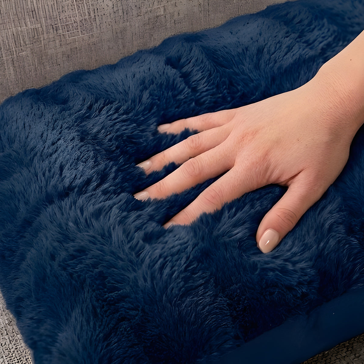 Cheer Collection Faux Fur Throw Pillow - 18" x 40" Long Decorative Body Pillow for Bed or Couch