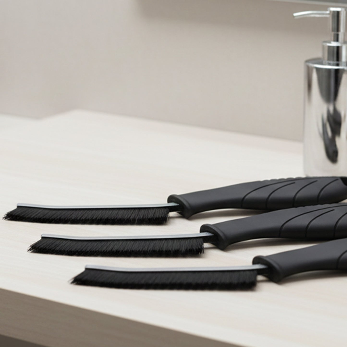 Cheer Collection Crevice Cleaning Brush 3 Pack Narrow Gap Detail Cleaning Tools