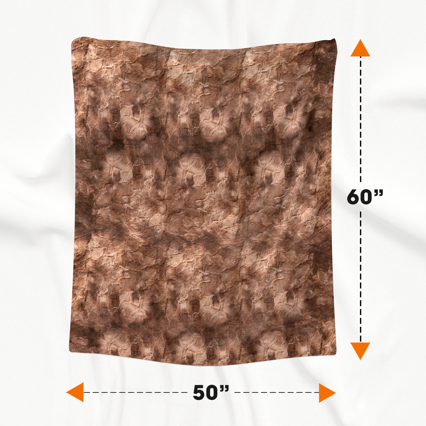 Cheer Collection Faux Fur Throw Blanket for Couch, Beds, Bedroom and Living Room