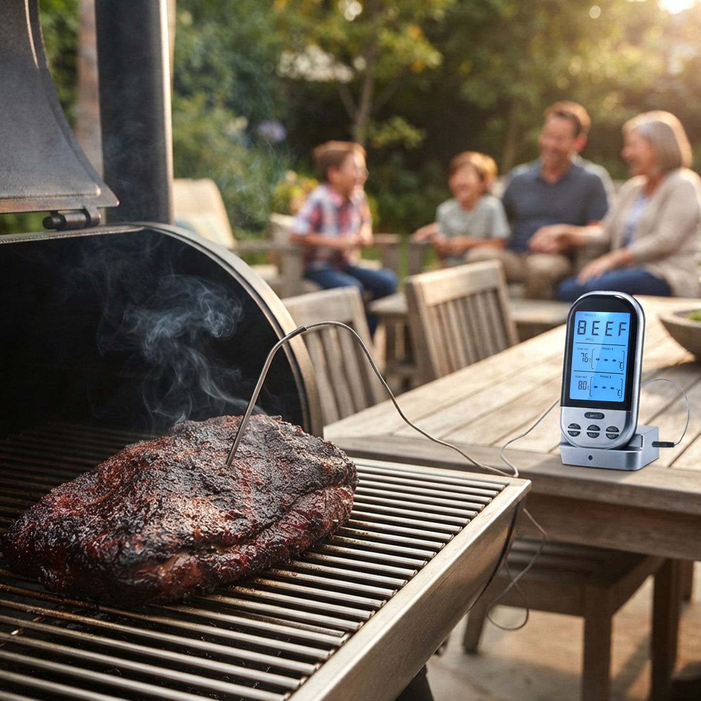 Cheer Collection Wireless Digital Food Thermometer
