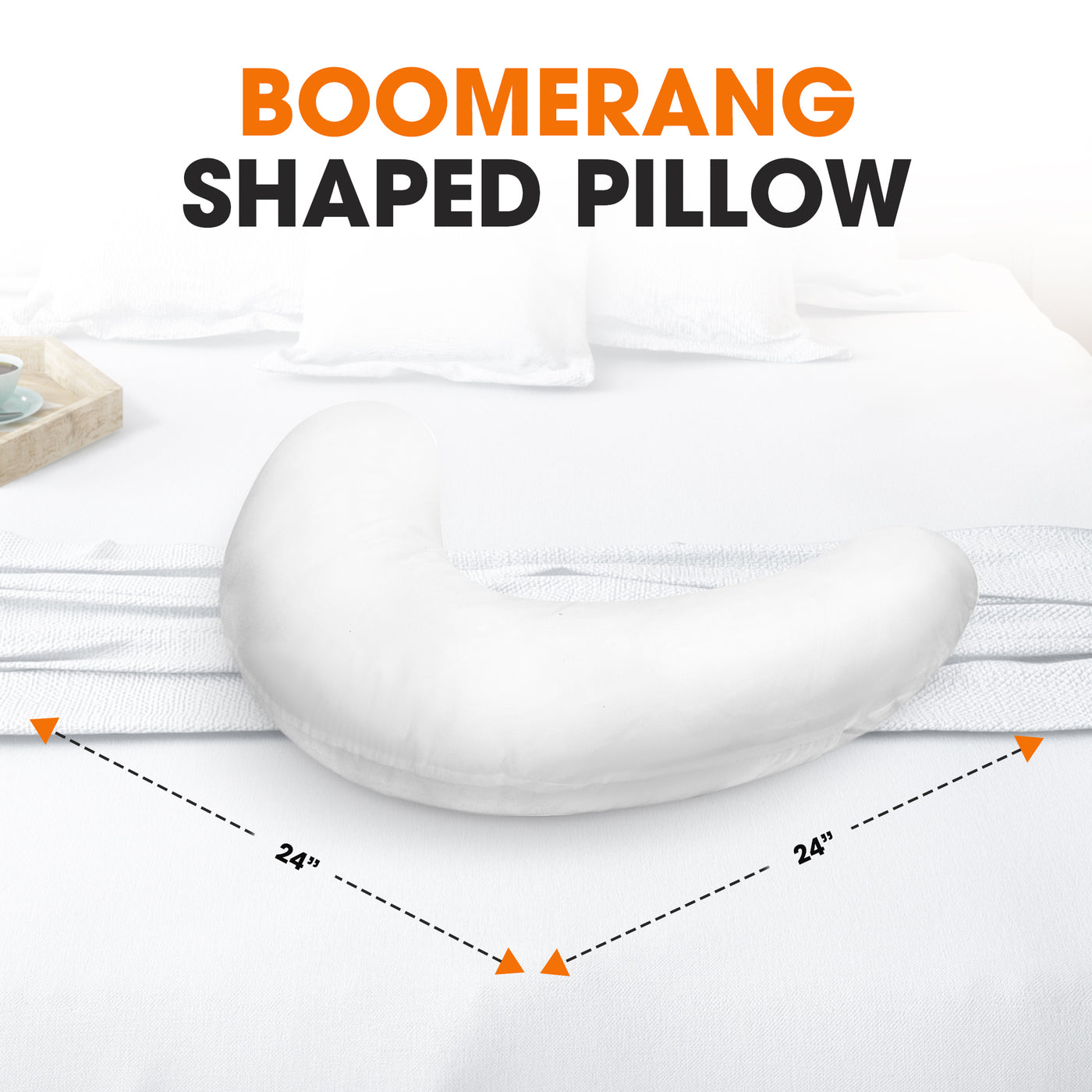 Boomerang shaped pillow shop