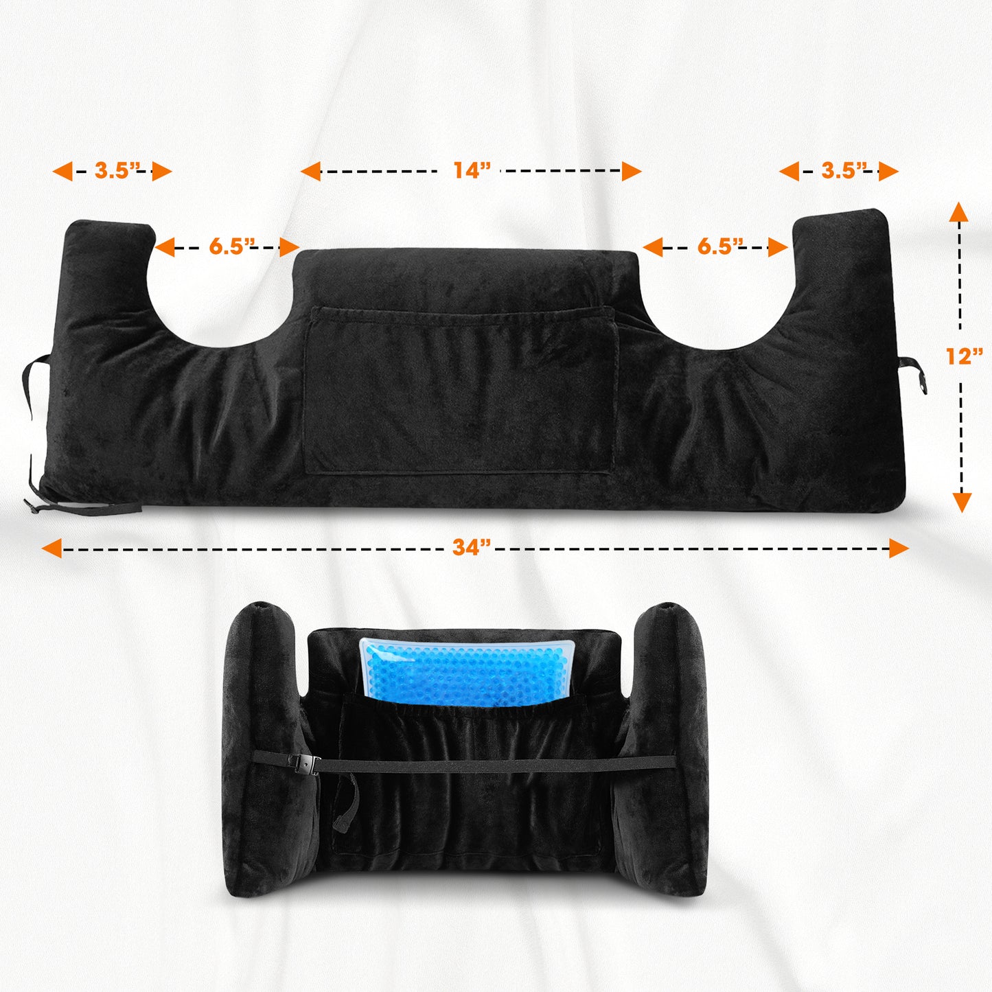 Cheer Collection Post Mastectomy Pillow - Post Surgery Chest Protection Pillow