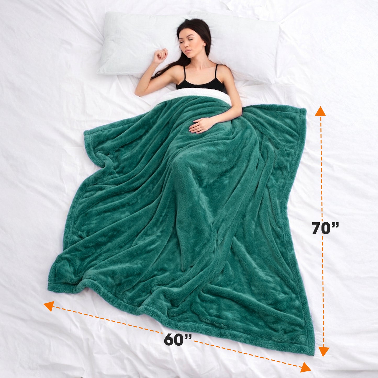 Cheer Collection Microsherpa Throw Blanket - Luxury Soft Velvet, Elegant Decorated, Stylish Accent Blanket