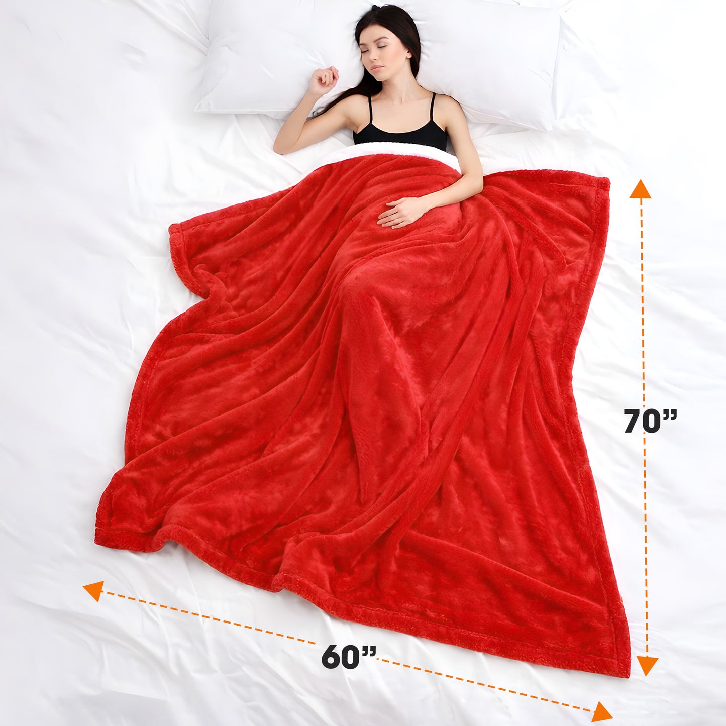 Cheer Collection Microsherpa Throw Blanket - Luxury Soft Velvet, Elegant Decorated, Stylish Accent Blanket
