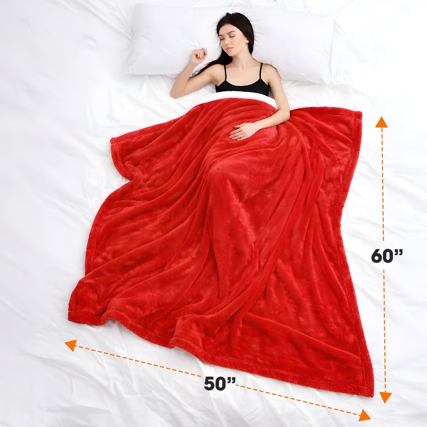 Cheer Collection Microsherpa Throw Blanket - Luxury Soft Velvet, Elegant Decorated, Stylish Accent Blanket