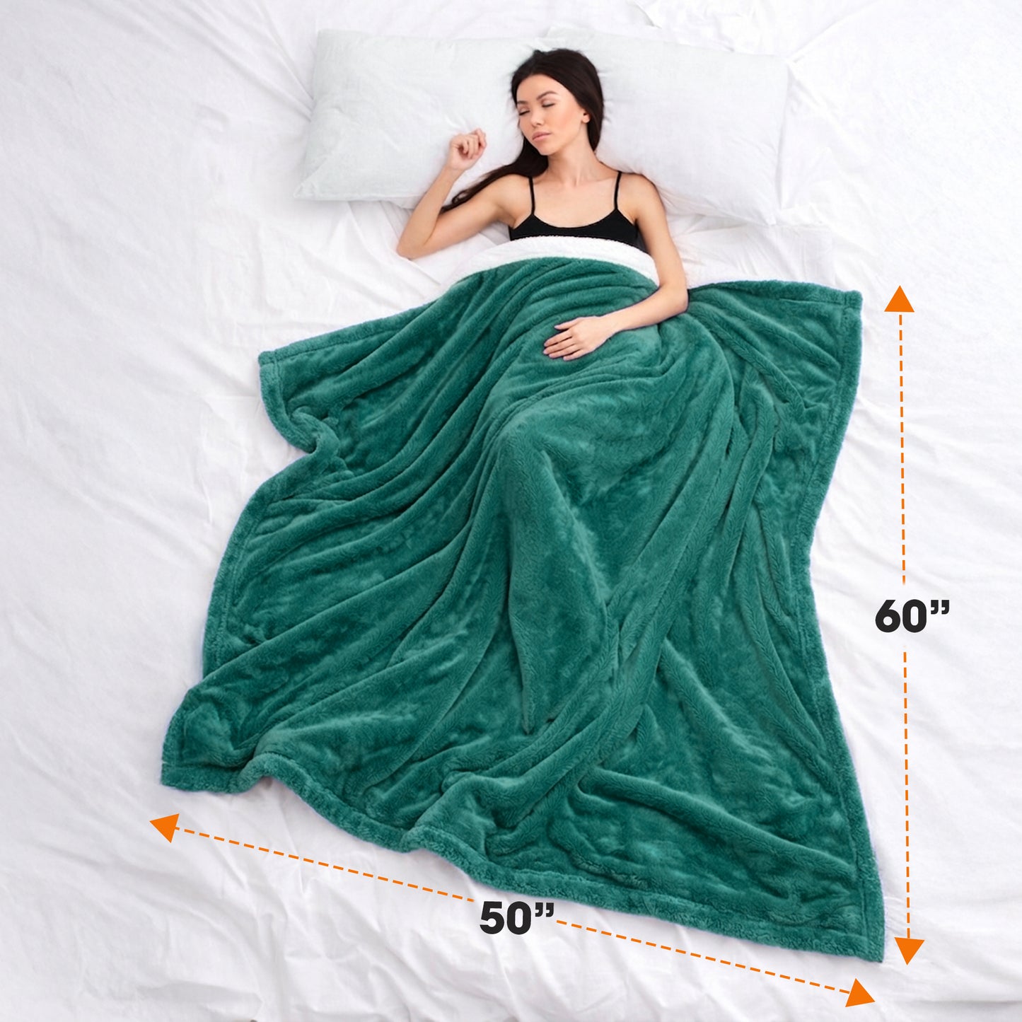 Cheer Collection Microsherpa Throw Blanket - Luxury Soft Velvet, Elegant Decorated, Stylish Accent Blanket