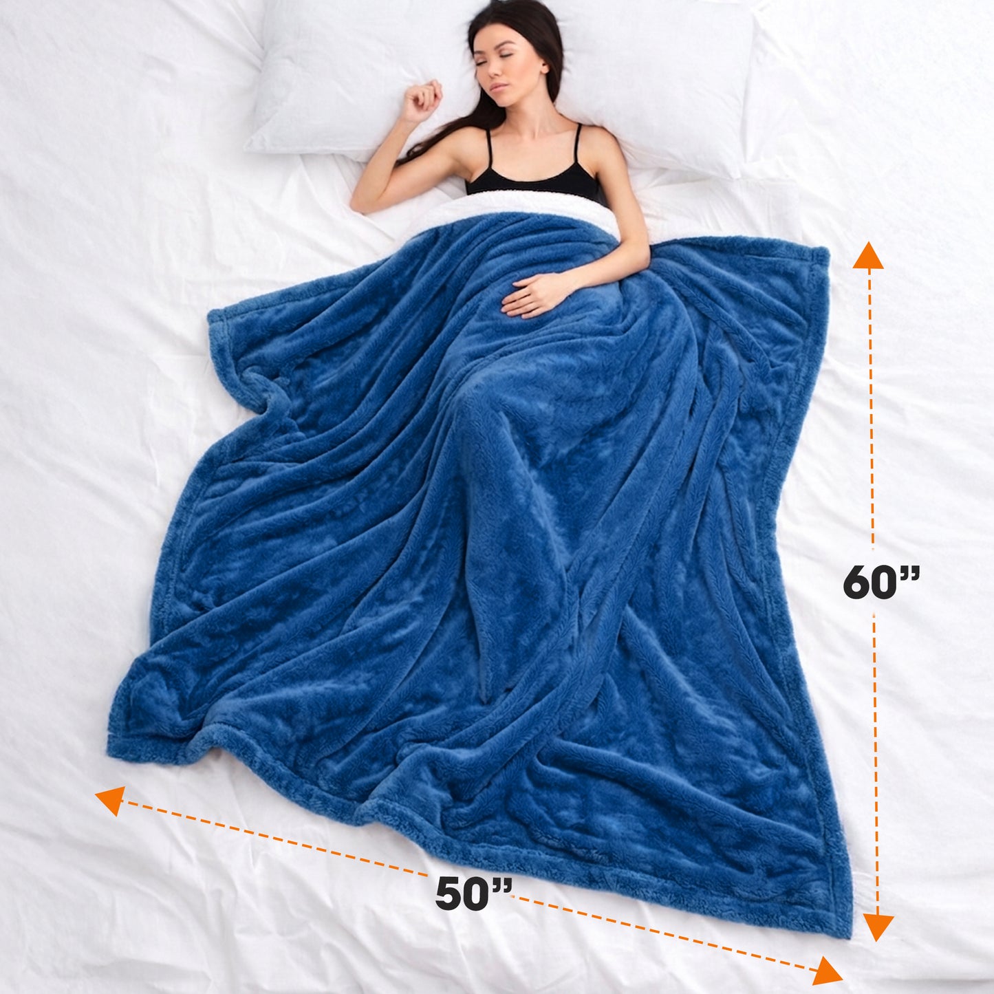 Cheer Collection Microsherpa Throw Blanket - Luxury Soft Velvet, Elegant Decorated, Stylish Accent Blanket
