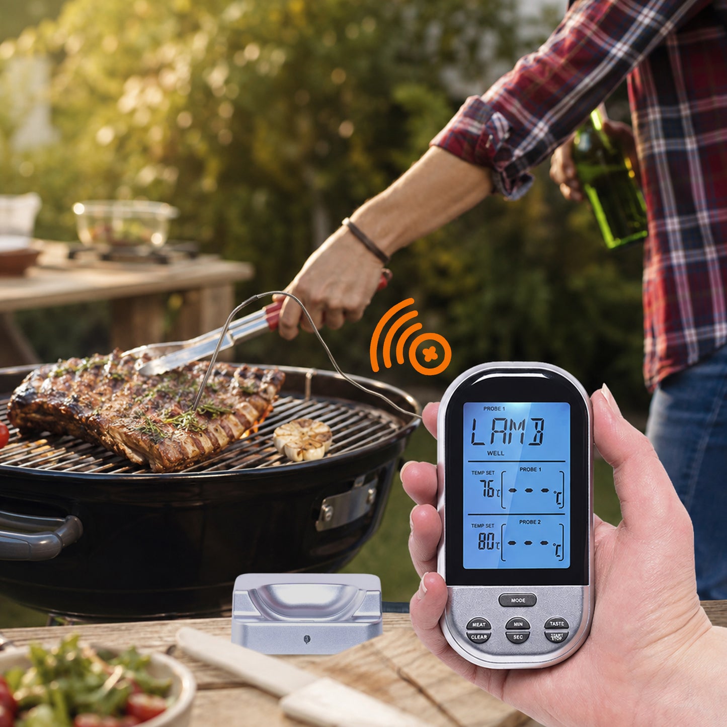 Cheer Collection Wireless Digital Food Thermometer