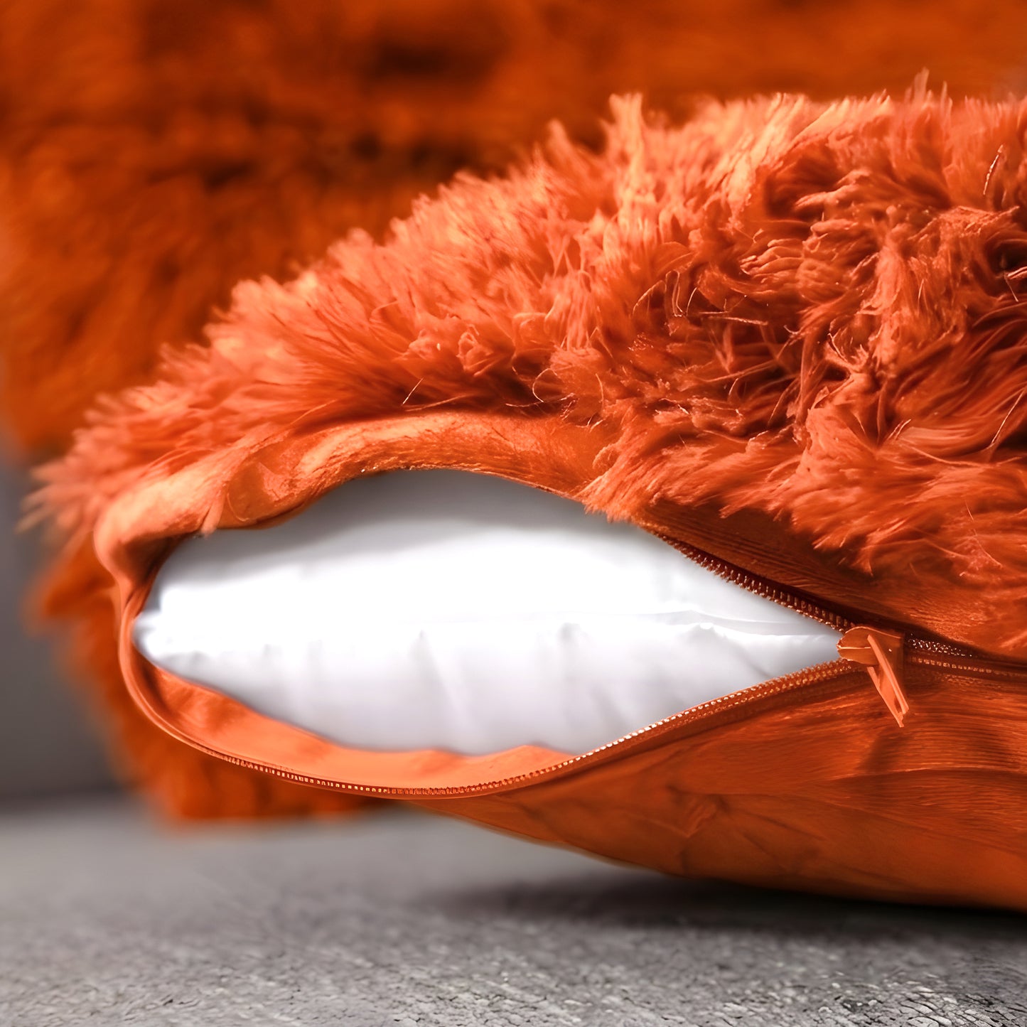 Cheer Collection Set of 2 Shaggy Long Hair Throw Pillows | Super Soft and Plush Faux Fur Accent Pillows - 18 x 18 inches