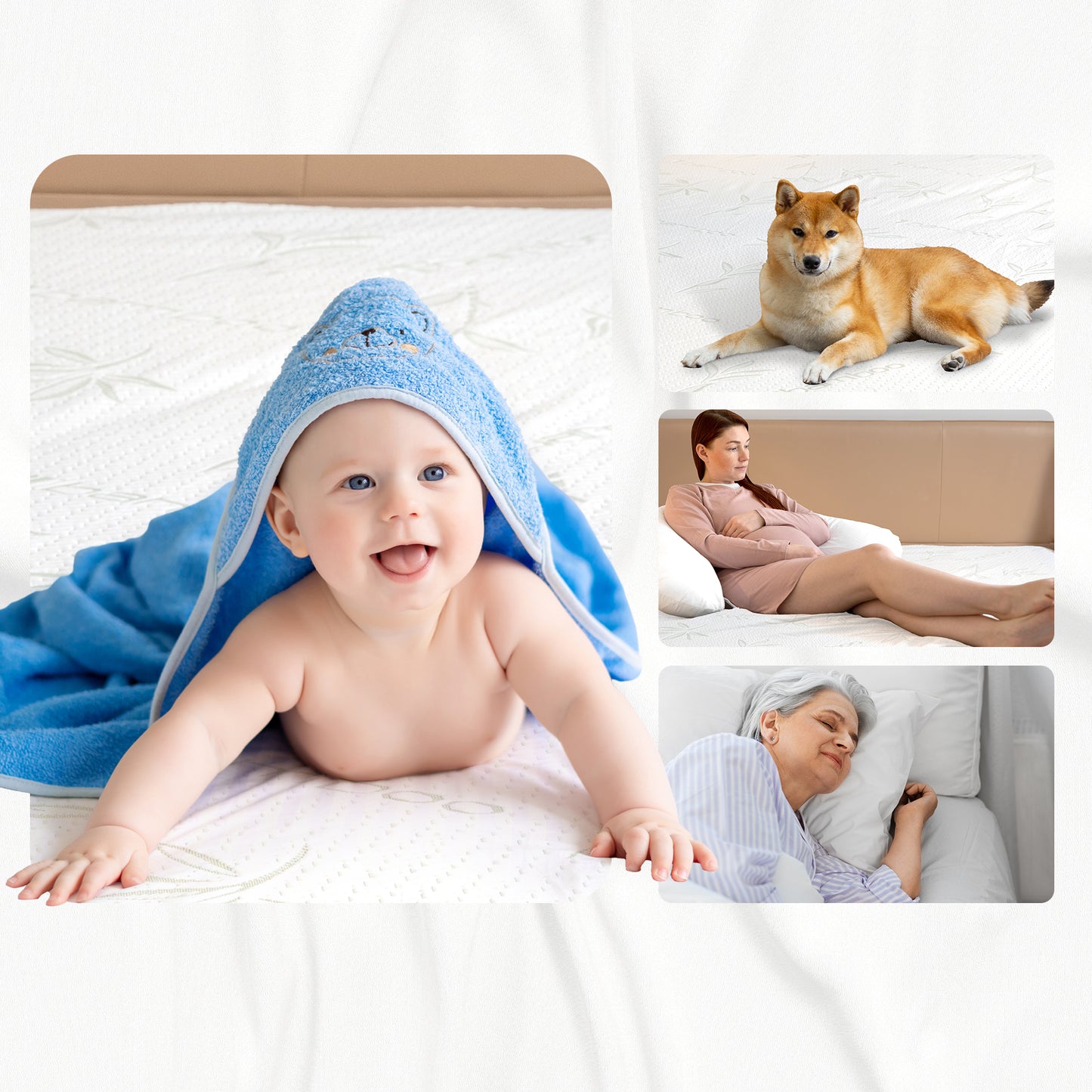 Cheer Collection Bamboo Waterproof Mattress Protector, Full