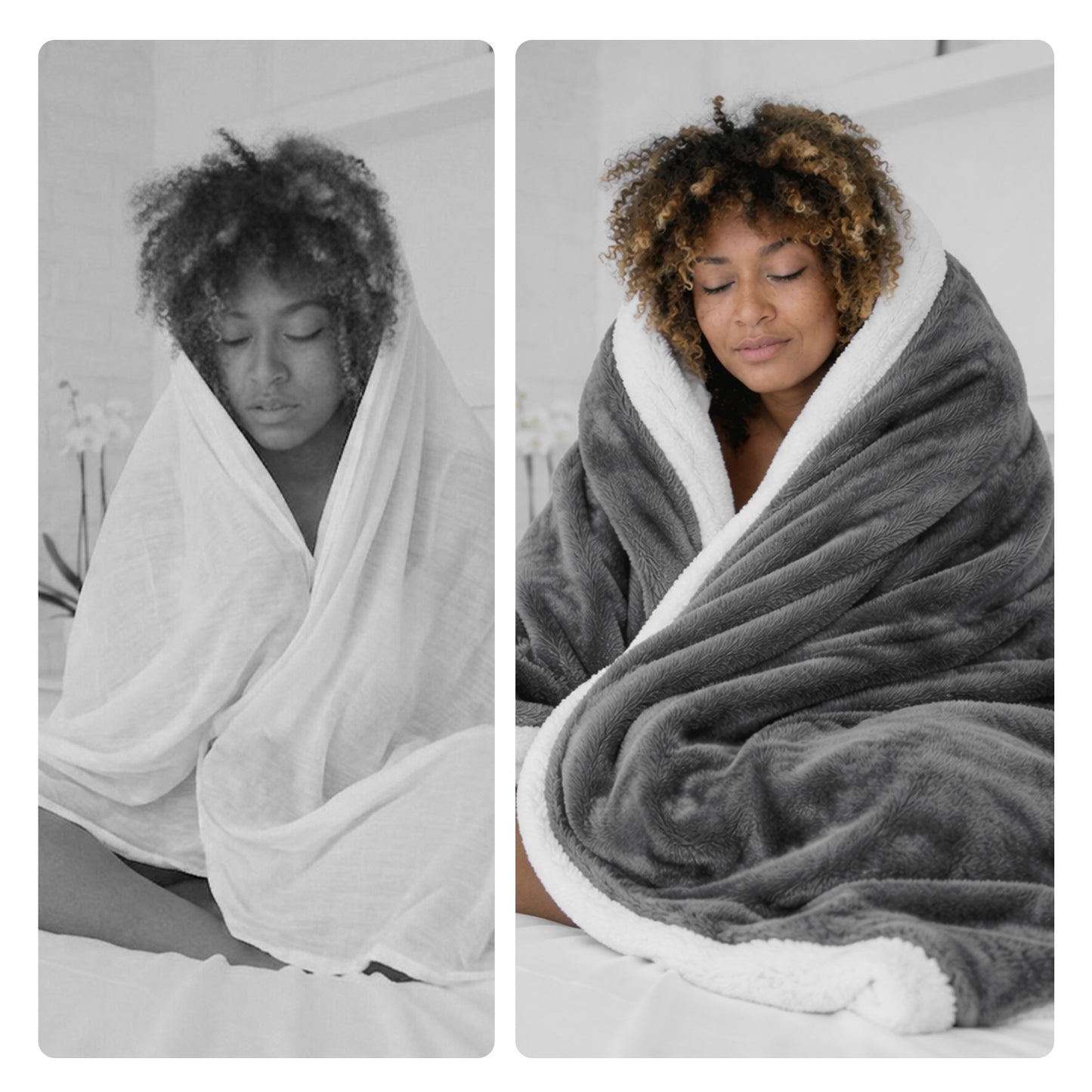 Cheer Collection Microsherpa Throw Blanket - Luxury Soft Velvet, Elegant Decorated, Stylish Accent Blanket