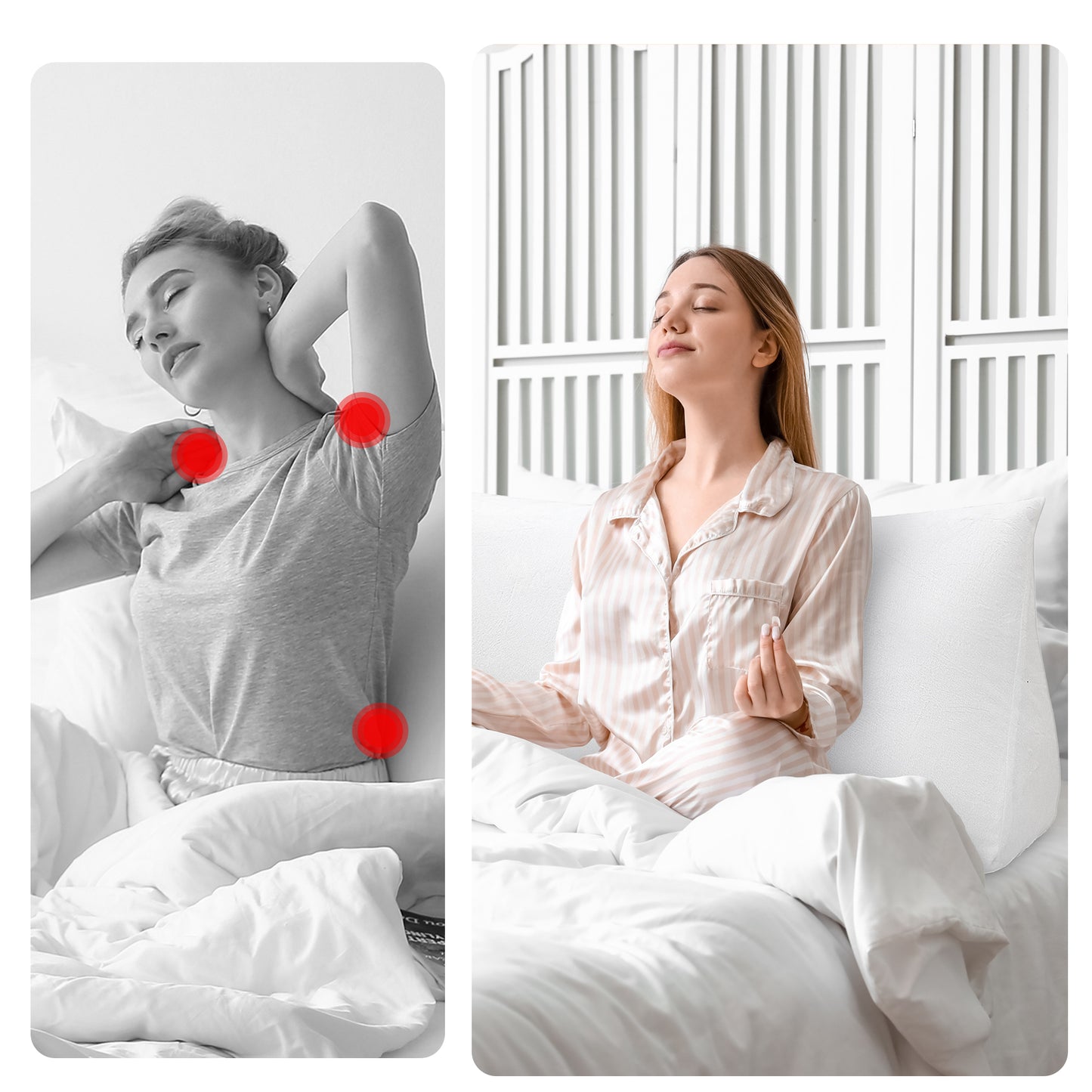 Cheer Collection Ultra Supportive Oversized Reading & Anti Acid Reflux  Wedge Pillow
