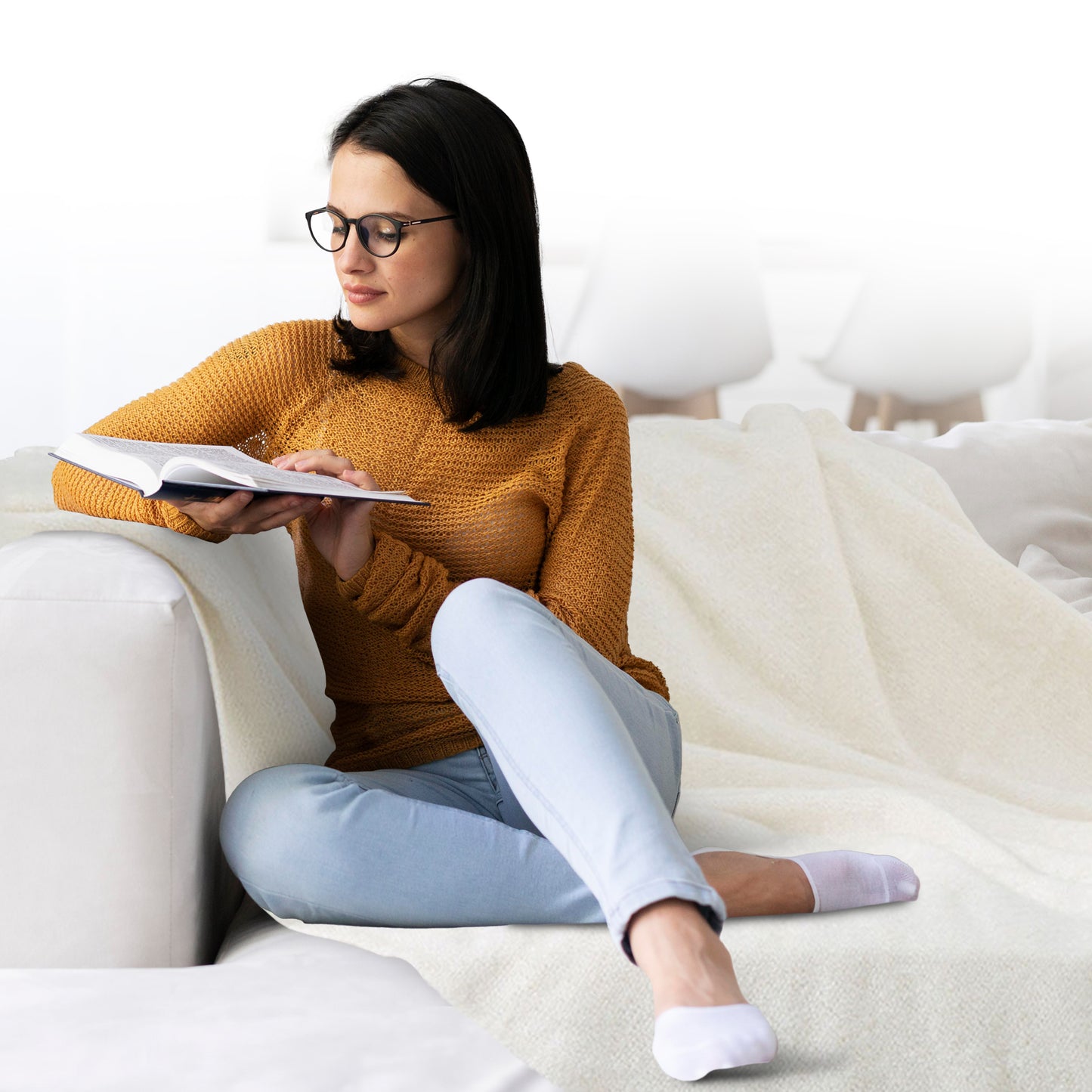 Cheer Collection Ultra Soft Knit Throw Blanket | 100% Acrylic Accent Throw - 50 x 60 inches