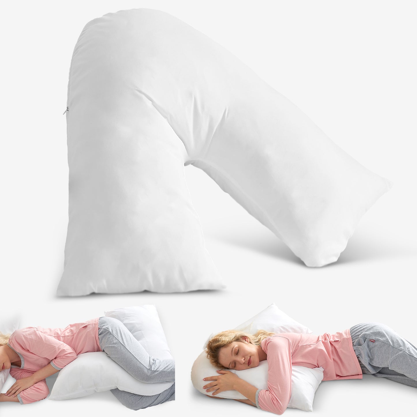 Cheer Collection V Shaped Head Pillow For Hugging while Sleeping