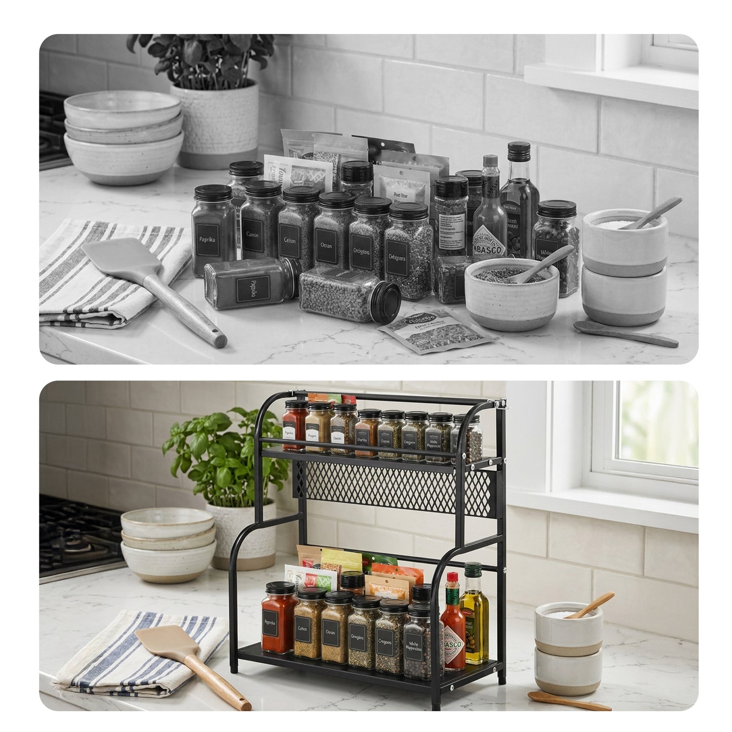 Cheer Collection Kitchen organizer and Spice Rack