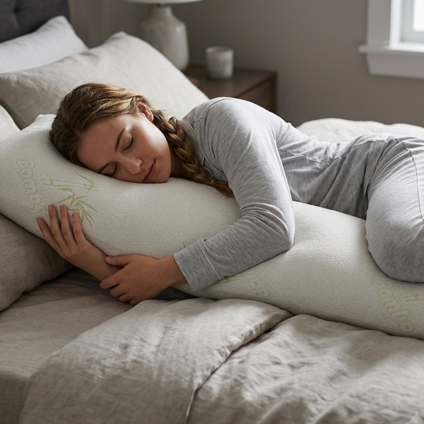 Cheer Collection Shredded memory Foam Body Pillow