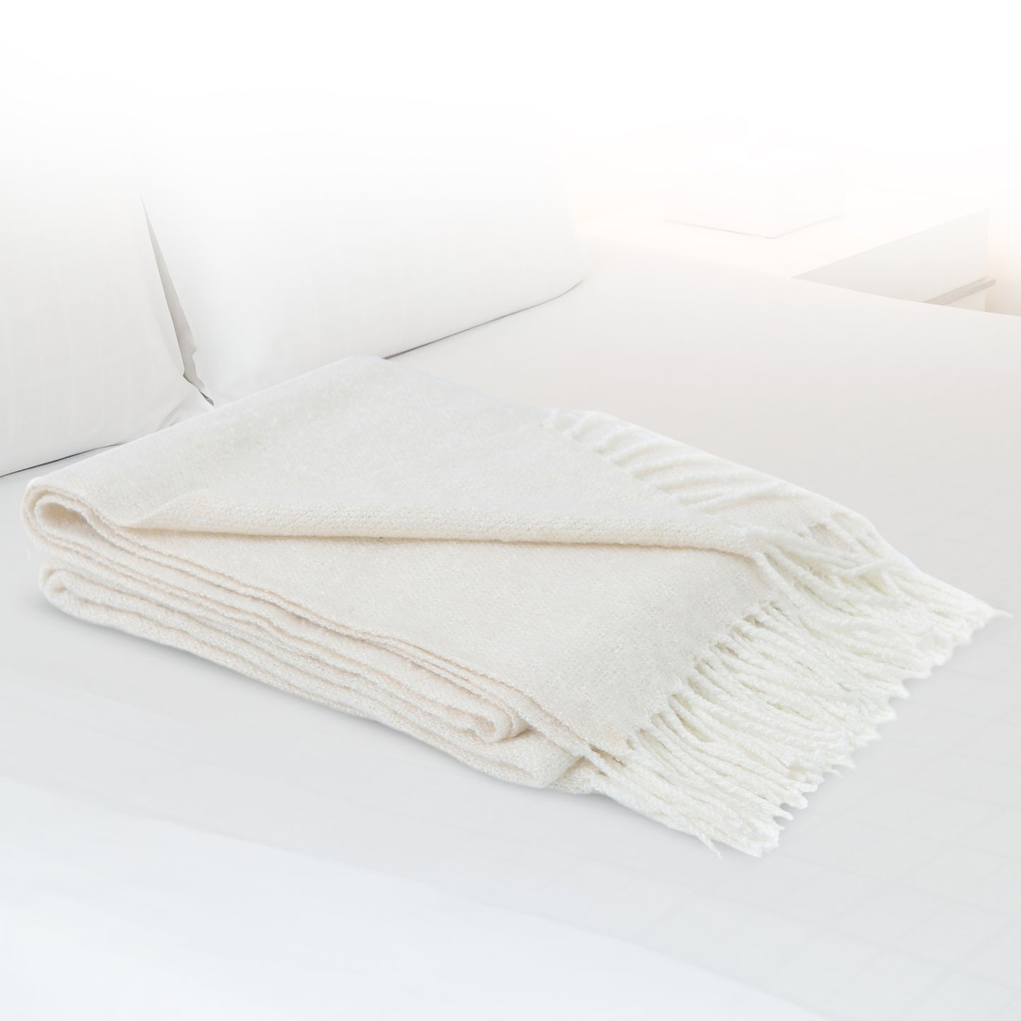 Cheer Collection Ultra Soft Knit Throw Blanket | 100% Acrylic Accent Throw - 50 x 60 inches