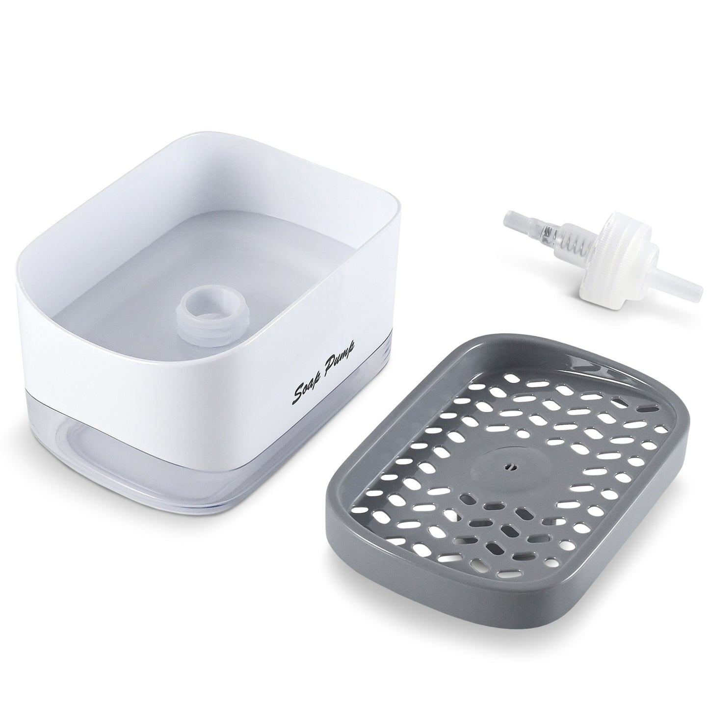 Cheer Collection Dish Soap Dispenser and Sponge Holder