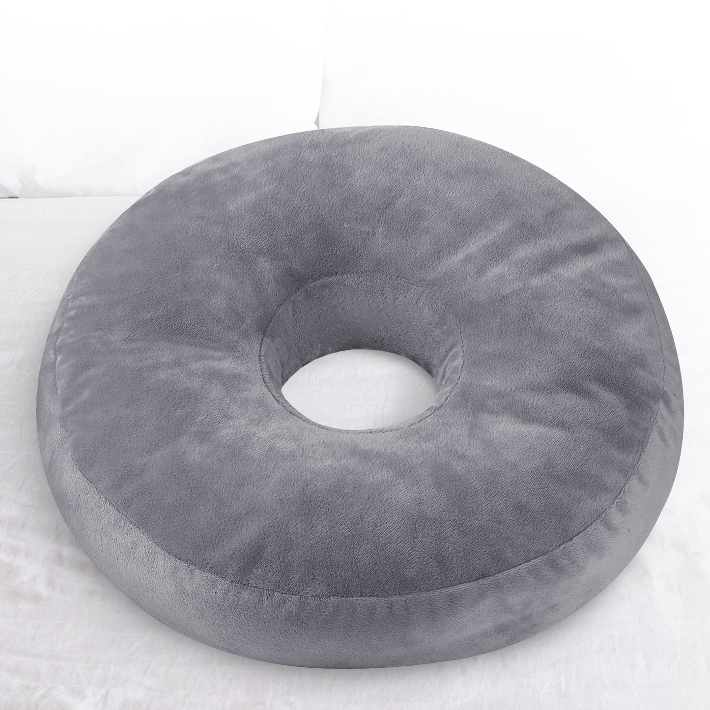 Cheer Collection Round Donut Pillow - Super Soft Microplush Doughnut Pillow and Comfy Seat Cushion for Kids and Adults