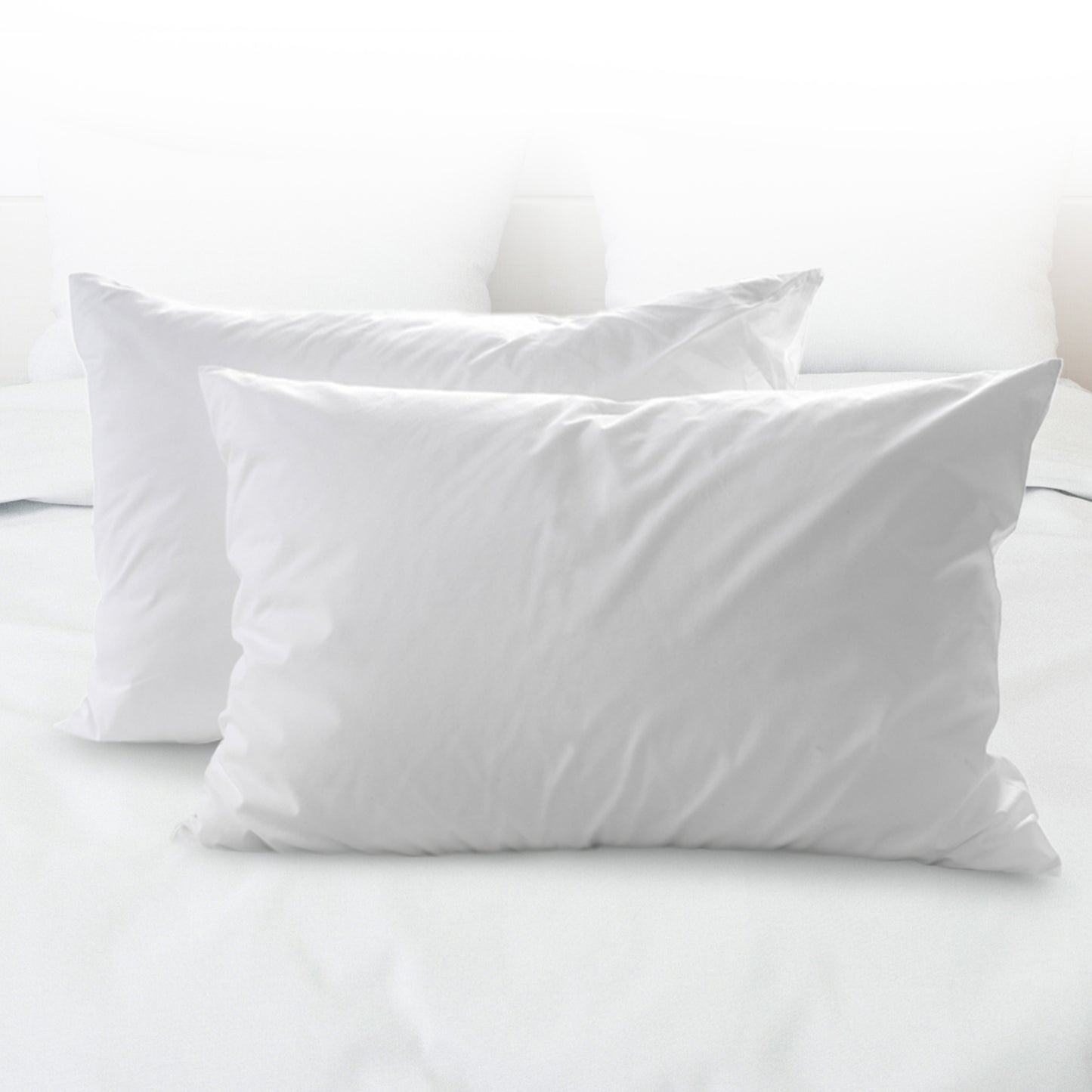 Cheer Collection Set of 2 Down and Feather Throw Pillow Insert | Square Couch Cushion Pillow Form, Sham Stuffer