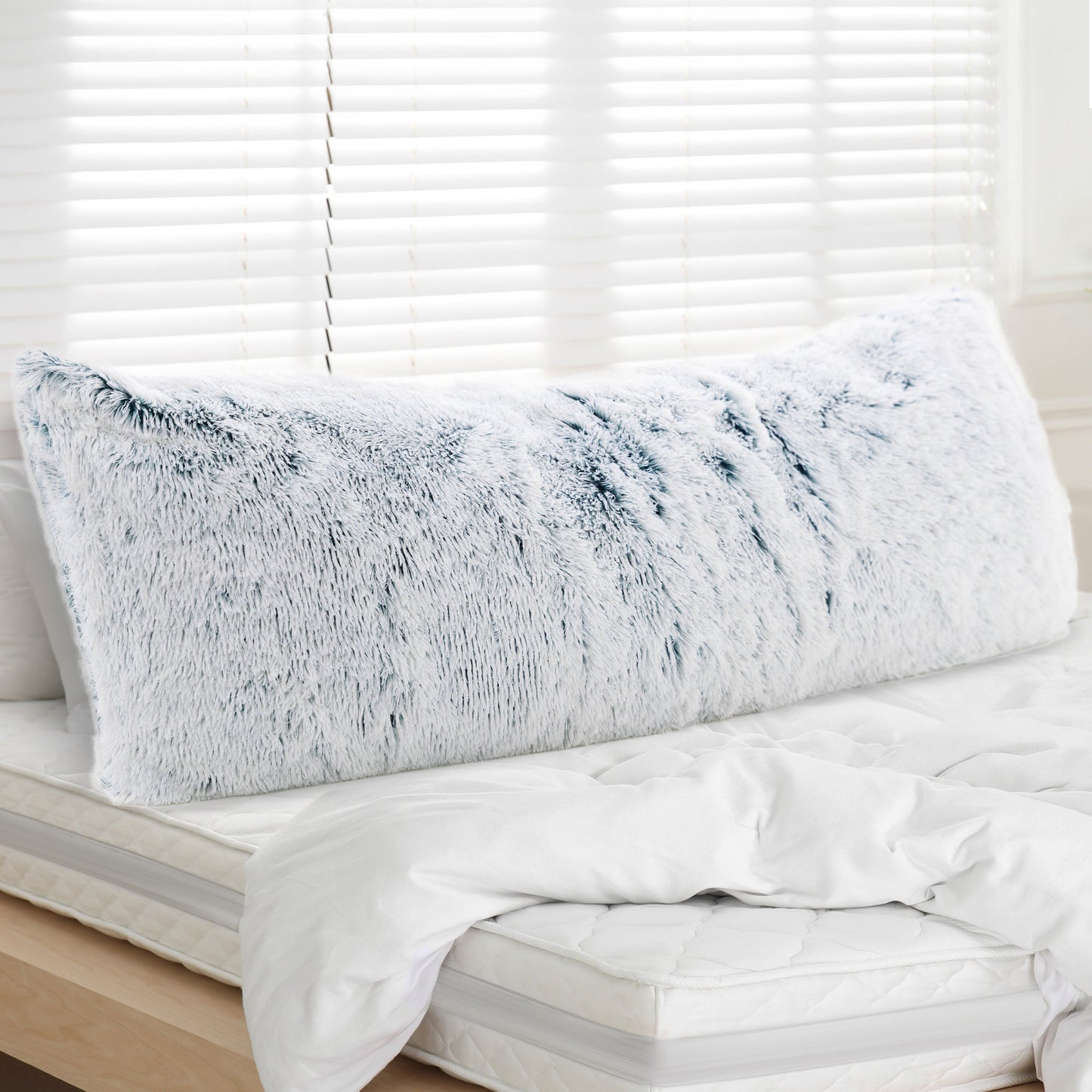 Cheer Collection Long Hair Shaggy Body Pillow 20" x 54"
