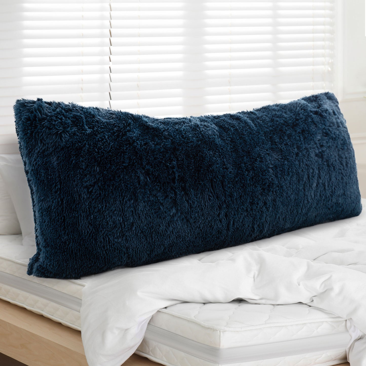 Cheer Collection Long Hair Shaggy Body Pillow 20" x 54"