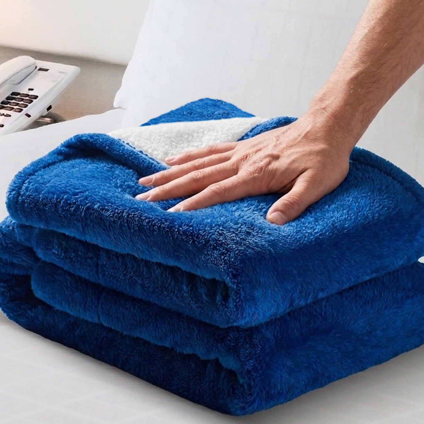 Cheer Collection Microsherpa Throw Blanket - Luxury Soft Velvet, Elegant Decorated, Stylish Accent Blanket