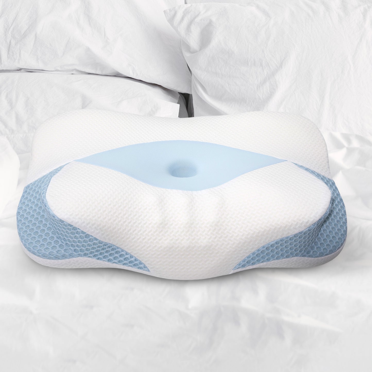 Cheer Collection Orthopaedic Cervical Pillow Premium Memory Foam Contour for Neck and Shoulder Support