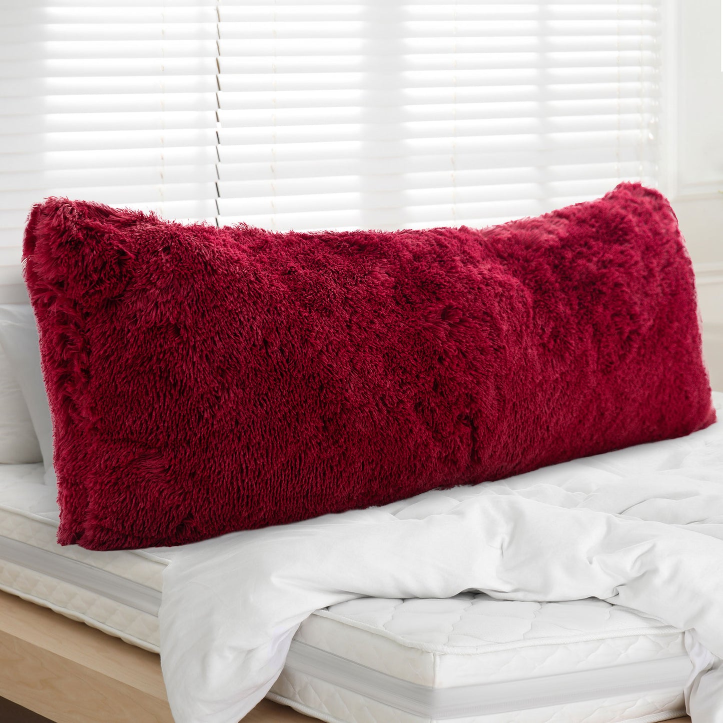 Cheer Collection Long Hair Shaggy Body Pillow 20" x 54"