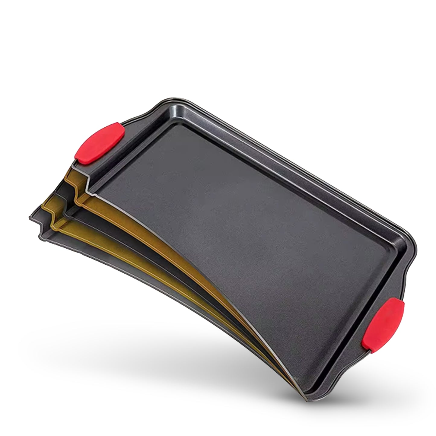 Cheer Collection Set of 3 Durable Nonstick Baking Pans