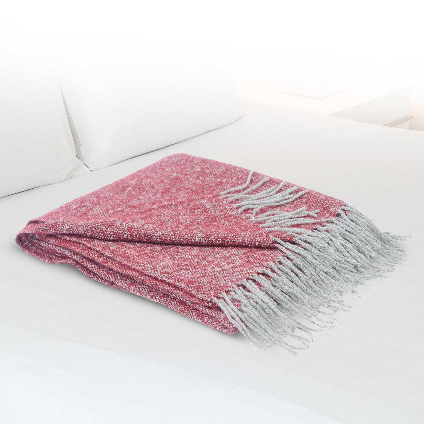 Cheer Collection Ultra Soft Knit Throw Blanket | 100% Acrylic Accent Throw - 50 x 60 inches