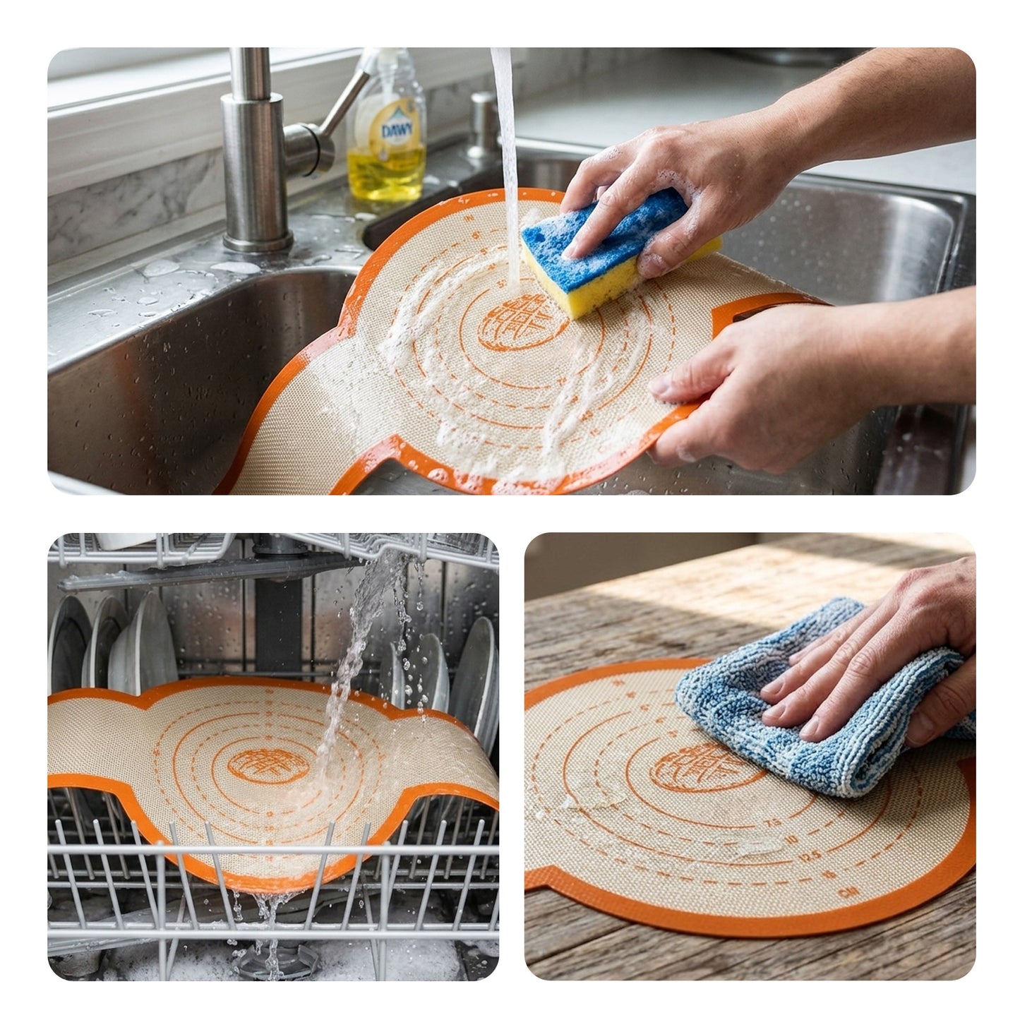Cheer Collection Reusable Silicone Sourdough Baking Sling Set of 2