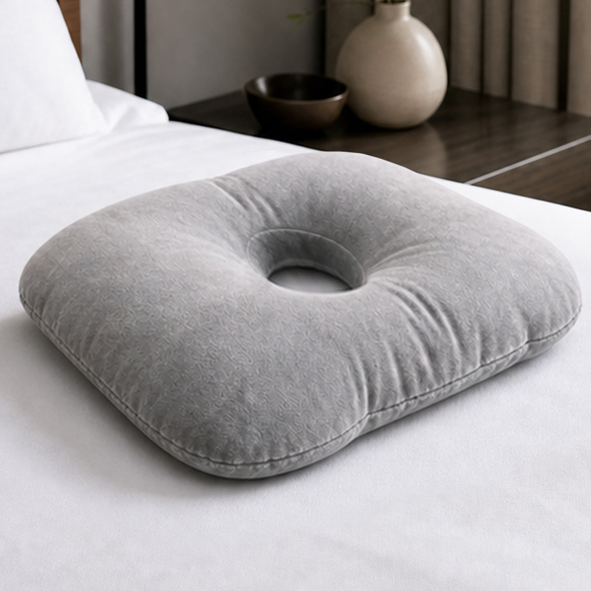 Cheer Collection Ear Pillow for Side Sleepers with Center Ear Opening