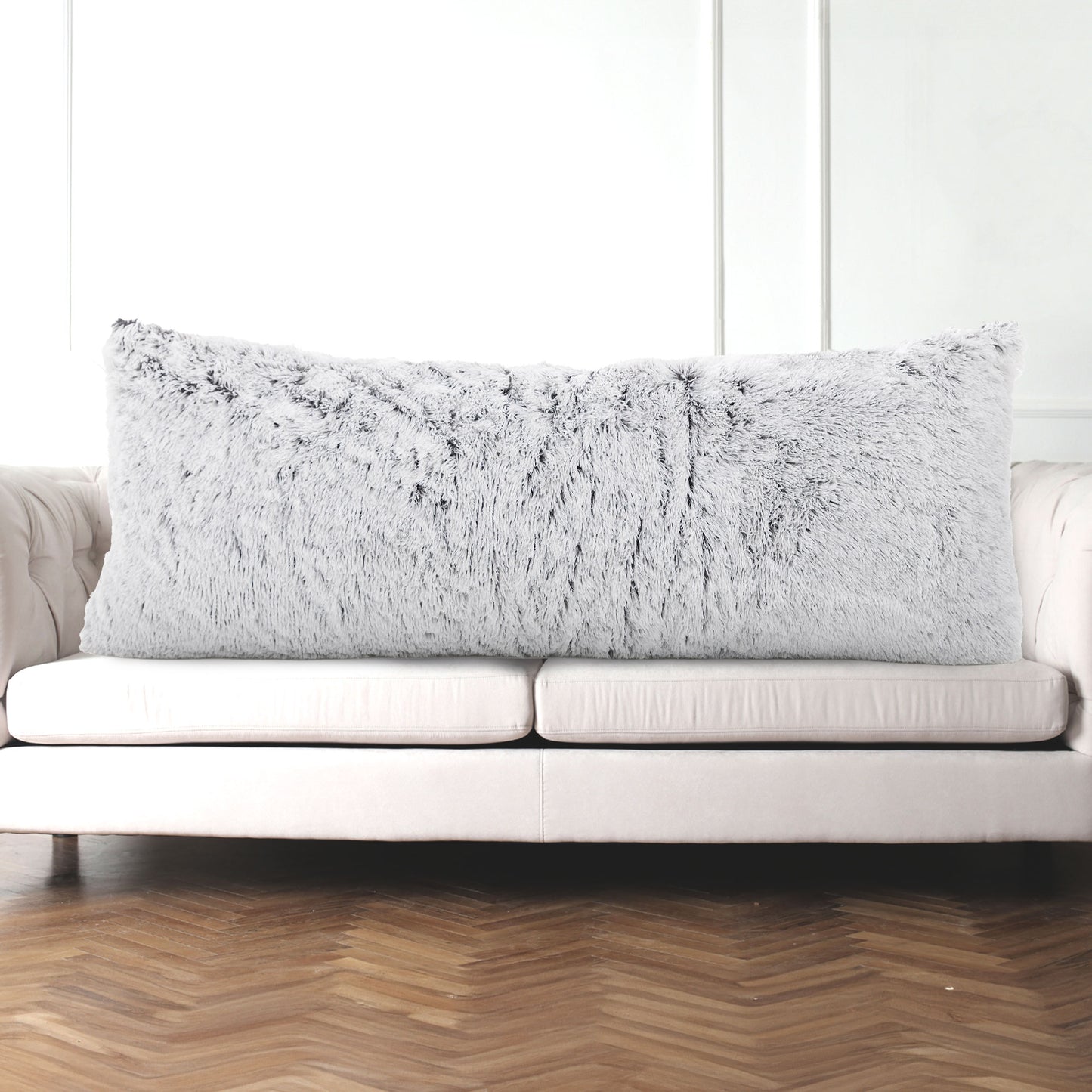 Cheer Collection Long Hair Shaggy Body Pillow 20" x 54"
