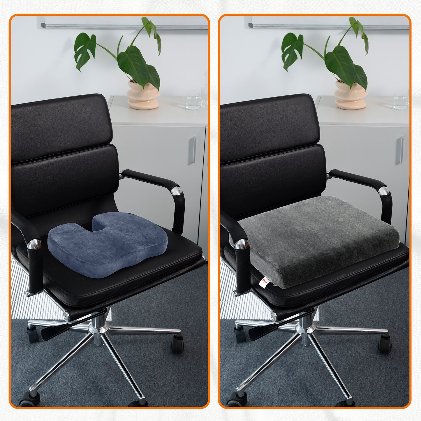 Cheer Collection Memory Foam Extra-Large Seat Cushion