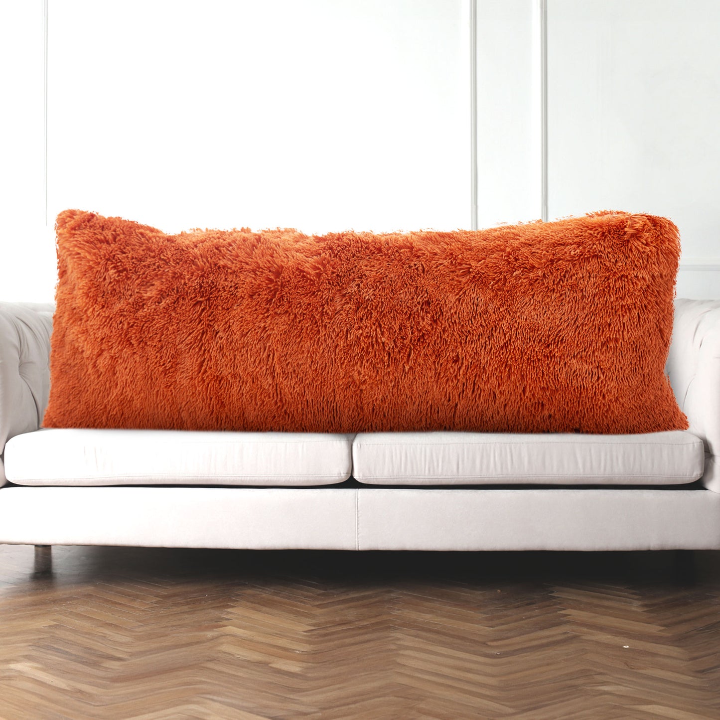 Cheer Collection Long Hair Shaggy Body Pillow 20" x 54"